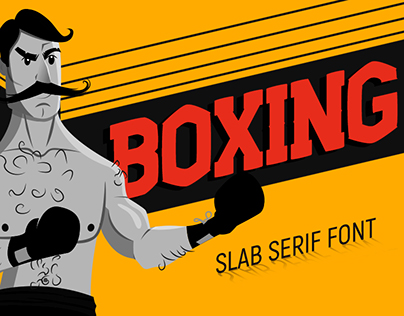Boxing - Slab Serif Font