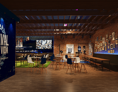 Diseño 3d - Bar del equipo Alianza Lima