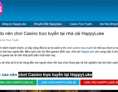 Ưu điểm của trò chơi sòng bạc trực tuyến tại HappyLuke