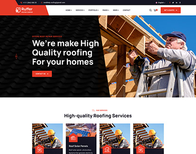 Ruffer - Roof Construction & Repair WordPress Theme