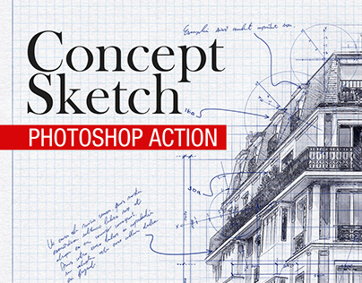 Concept Sketch - Photoshop Action