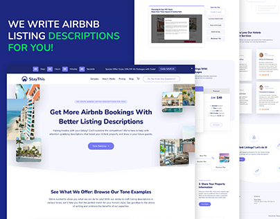 StayThis - Airbnb Description Writing Service Website