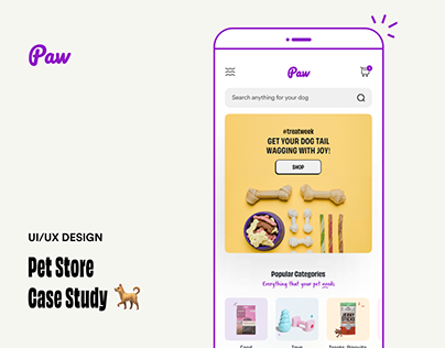 Paw - Pet Store UI/UX Case Study