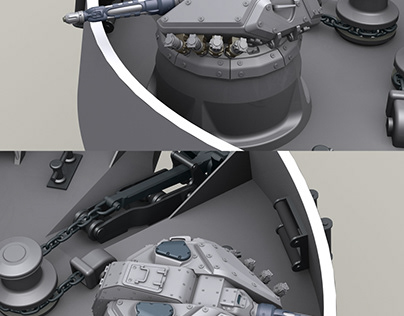 Plasmogun turret concept for Light Amphibious Warship