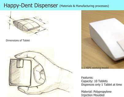 Happy-Dent mint tablet dispenser 