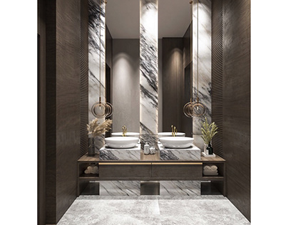 Luxurious wash and toilets design