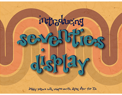 Seventies Display Typeface