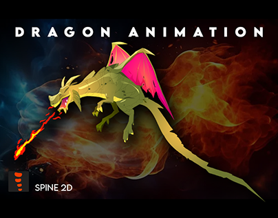 Spine 2D Dragon animation