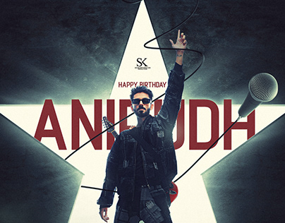 Anirudh Birthday poster - skp