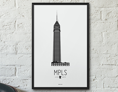 Minneapolis Icon city poster