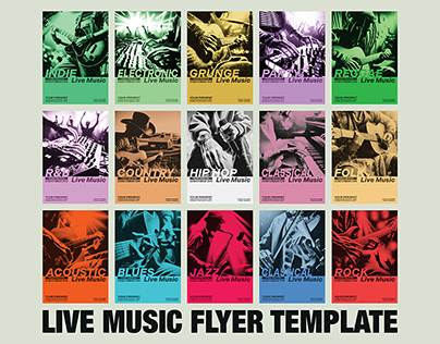 Live Music Flyer PSD Template Vol.3