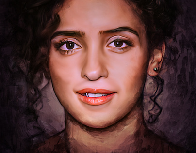 Sanya Malhotra - Digital Painting