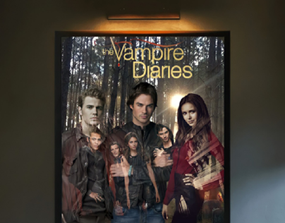 the vampire diaries poster
 using Adobe photoshop