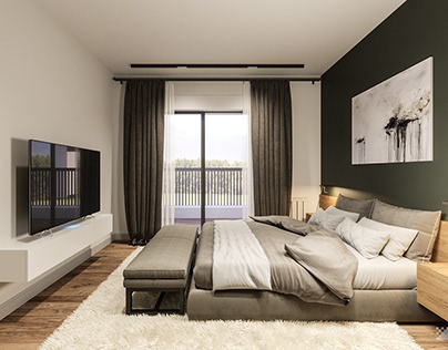 "Olive" Apartment Visuals Part 2 - Bedroom Area