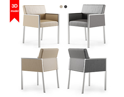 3d model Corfino Guest Chair / HBF furniture