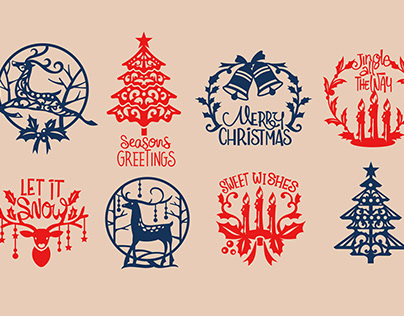 Christmas accesories sticker decoration