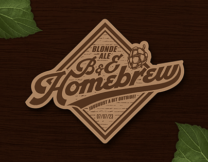 B & E Homebrew | Diseño de Etiqueta para Cerveza