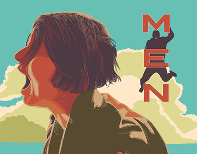 Men - screen printed alternative movie poster