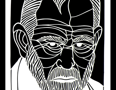 Sigmund Freud- papercutting