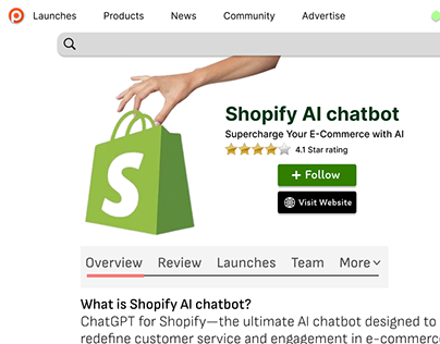 Shopify AI chatbot redesign