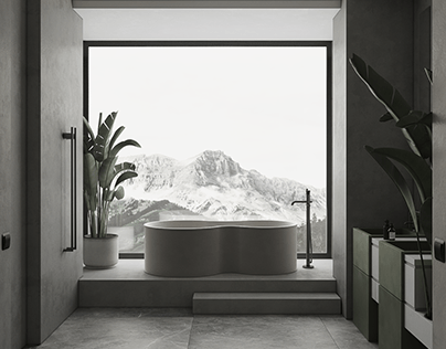 Bathrooms With Mountain Views