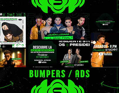 Bumpers / Ads Presidente Studio // Edicion y Motion.