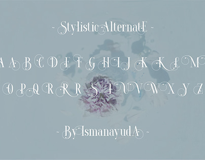 Stylistic alternate srirama font