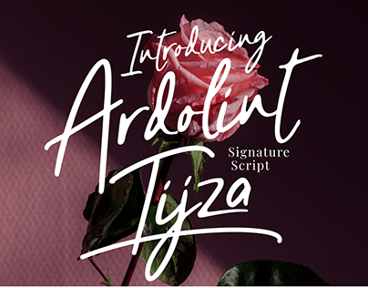 Ardolint Tijza - Signature Font