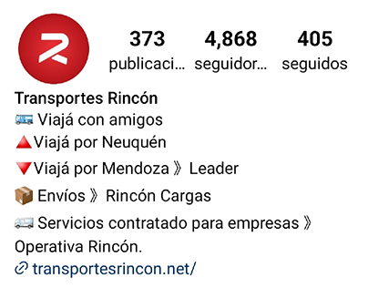 Instagram Transporte Rincón