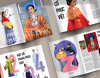 [Design] Tạp chí ELLE: Cổ phục Việt