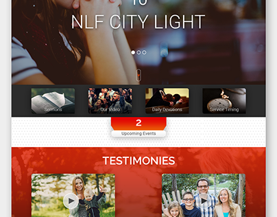 NLF City Light Website Visual Design