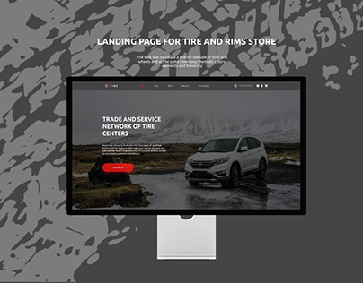 Landing page for tire and rims store
