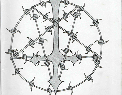 Barbed Cross Drawing