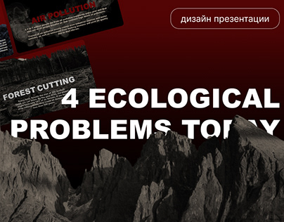 4 ECOLOGICAL PROBLEMS TODAY/SCHOOL PROJECT CONCEPT