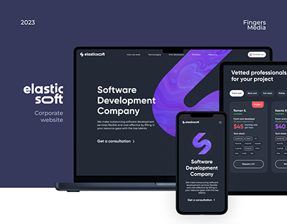 Project thumbnail - Elastic Soft Corporate Website