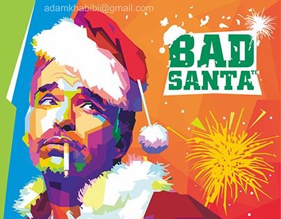 WPAP Artwork for Design Contest of "Bad Santa" Film