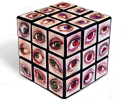 Rubic cube - eyes
