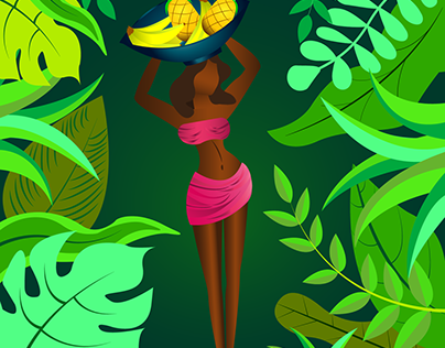 Woman in jungle