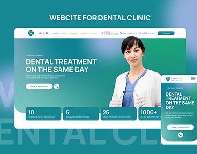 Webcite design for dental clinic | Landing page