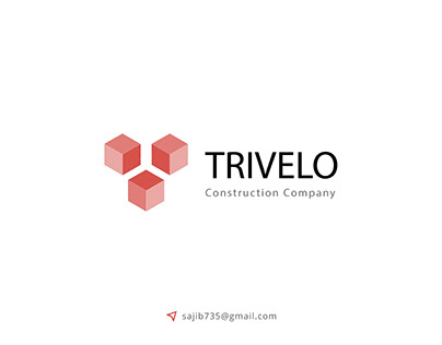 Trivelo | real estate construction 3d logo design