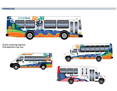 Pacific Transit Brand Identity & Vehicle Wraps