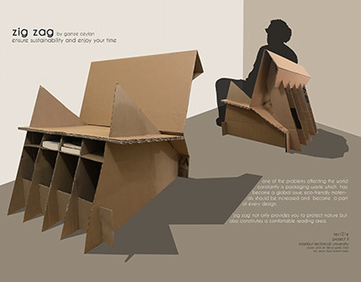 zig zag • cardboard chair