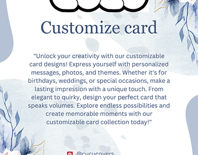 Customize card