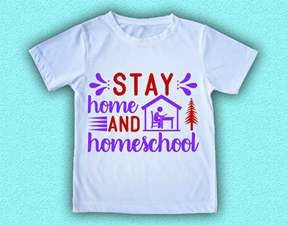 Stay home T shirt Design