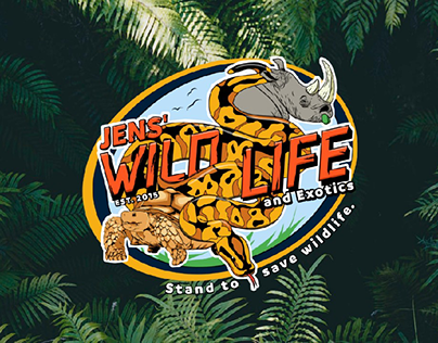 Jens' Wildlife Official Logo and Merch Design Mock ups