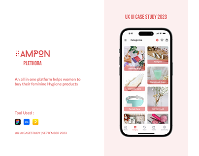 Plethora | Tampon shopping app | UX UI Case Study |