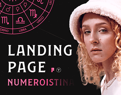 Landing page for an astrologer-numerologist
