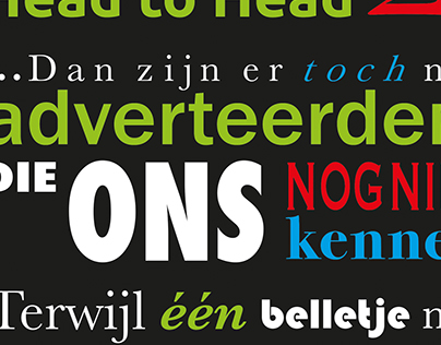 Typography Advert