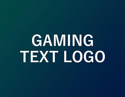 Project thumbnail - Gaming Text Logo