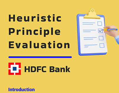 Enhancing HDFC Bank App through Heuristic Principles.